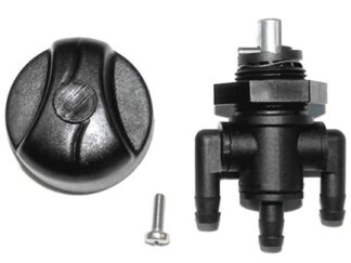 3-position universal fuel valve with knob