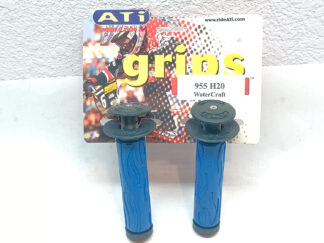 NOS - ATI 955 H2o Flange Handlebar Grips Blue