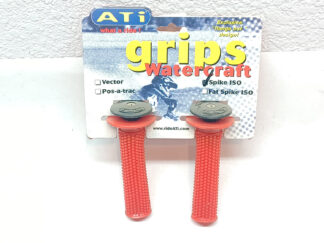 NOS - ATI Spike ISO Handlebar Grips Red