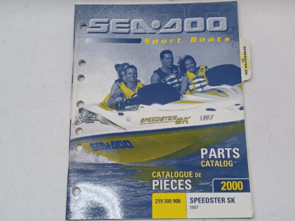 USED - Sea-Doo Sport Boat Parts Catalog 2000 Speedster SK 5687
